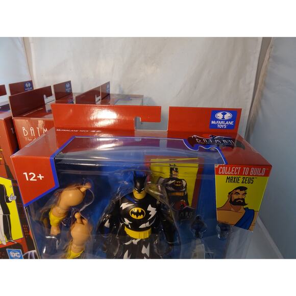 McFarlane Toys Batman The Animated Series MAXIE ZEUS BAF Wave Complete Set 4 NIB - Picture 3 of 15